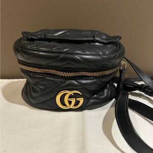 GG Marmont mini quilted leather shoulder bag Authentic
